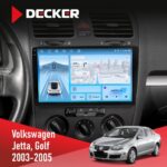 Штатна магнітола Volkswagen Golf 2003-2008 Decker D10-010 6x128, DSP, 4G, 2K