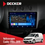 Штатна магнітола Volkswagen Caddy 2004-2015 Black Conditioner Decker D10-008 8x128 DSP 4G