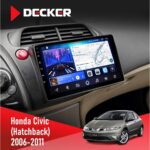 Штатна магнітола Decker D10 006 для Honda Civic 2006-2011 (Hatchback)