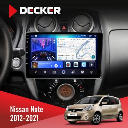 Штатна магнітола Nissan Note 2012-2021 Decker D10-006 4x64, 4G