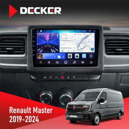 Штатна магнітола Renault Master 2019+ Decker D10-006 з підтримкою 4G для зручної навігації та розваг