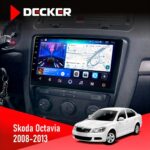 Штатна магнітола Skoda Octavia A5 Black Decker D10-006 4x64, 4G