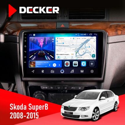 Штатна магнітола Skoda SuperB 2008 2015 Decker D10-006 4x64, 4G