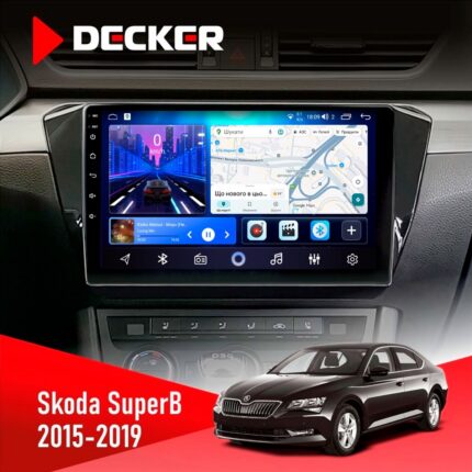 Штатна магнітола Skoda SuperB 2015-2019 Decker D10-006 4x64, 4G