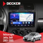 Штатна магнітола Volkswagen Golf 2003-2008 Decker D10-006 4x64, 4G
