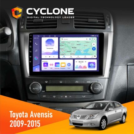 Штатна магнітола Toyota Avensis 2008-2015 Black Cyclone C9-011 4x64, DSP