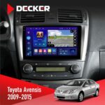 Штатна магнітола Toyota Avensis 2008-2015 Black Decker D9-005 4x64, DSP, 360, 4G, 2k
