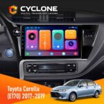 Штатна магнітола Toyota Corolla (E170) 2017-2019 Cyclone C10-001 2x64 CPL