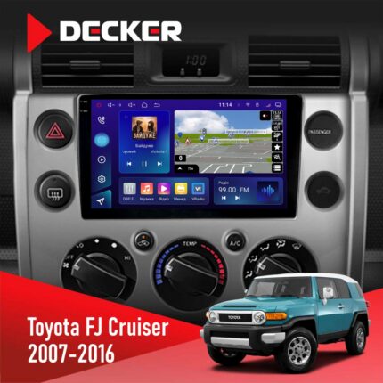 Штатна магнітола Toyota FJ Cruiser 2007-2016 Black Decker D9-005 4x64, DSP, 360, 4G, 2k