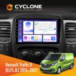 Штатна магнітола Renault Trafic 2014-2021 Cyclone C9-011 4x64, DSP