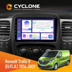Штатна магнітола Renault Trafic 2014-2021 Cyclone C9-011 4x64, DSP