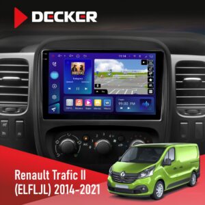 Штатна магнітола Renault Trafic 2014-2021 Decker D9-009 4x64, DSP, 4G, 2k