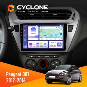 Штатна магнітола Peugeot 301 2012-2016 Cyclone з DSP