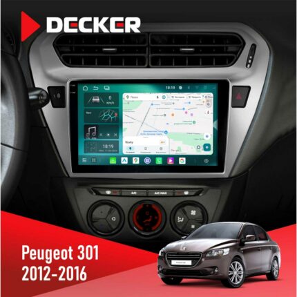 Штатна магнітола Peugeot 301 2012-2016 Decker D9-004 6x128, DSP 360, 2k