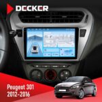 Штатна магнітола Peugeot 301 2012-2016 Decker D9-010 6x128 DSP 4G 2K