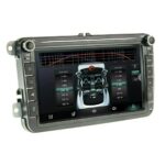 Штатна магнітола Volkswagen Golf 2003-2008 Climate 1 Cyclone VW 8" 4x64 DSP 360 4G – вигляд збоку