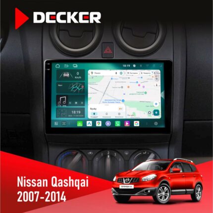 Штатна магнітола Nissan Qashqai 2007-2014 Decker D9-004 з DSP 360 та 2k