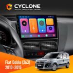 Штатна магнітола Fiat Doblo (263) 2010-2015 Cyclone C10-001 2x64 CPL