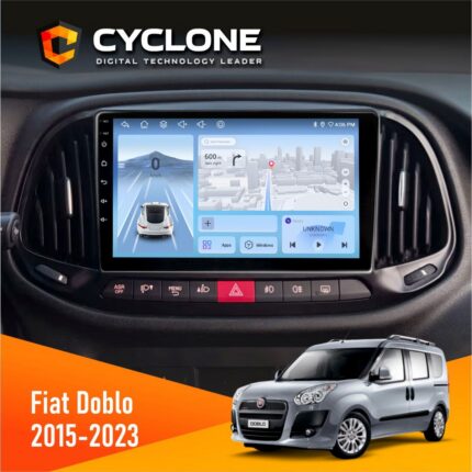 Штатна магнітола Fiat Doblo 2015-2023 Cyclone C9-012 4x64 DSP 4G