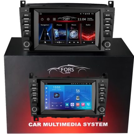 Штатна магнітола FORS.auto FS 2 ULTRA для Mercedes-Benz W203 - вигляд збоку