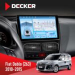 Штатна магнітола Fiat Doblo (263) 2010-2015 Decker D10-010 6x128, DSP, 4G, 2K
