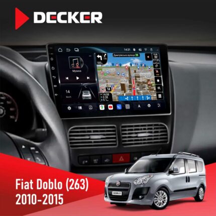 Штатна магнітола Fiat Doblo 2010 2015 Decker D10-011 4x64 DSP 4G 360 для Fiat Doblo (263)