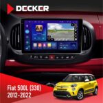 Штатна магнітола Fiat 500L Decker D10-005 4x64, DSP, 360, 4G, 2k
