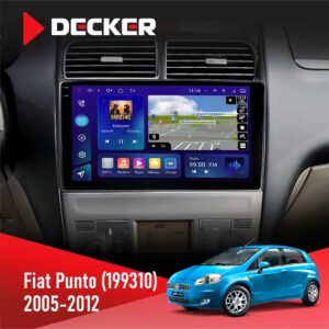 Штатна магнітола Fiat Punto, Linea 2005-2014 Decker D9-009 4x64, DSP, 4G, 2k