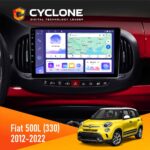 Штатна магнітола Fiat 500L 2012-2022 Cyclone C10-011 для покращення аудіосистеми
