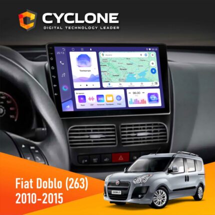 Штатна магнітола Fiat Doblo 2010 2015 Cyclone C10-011 4x64, DSP