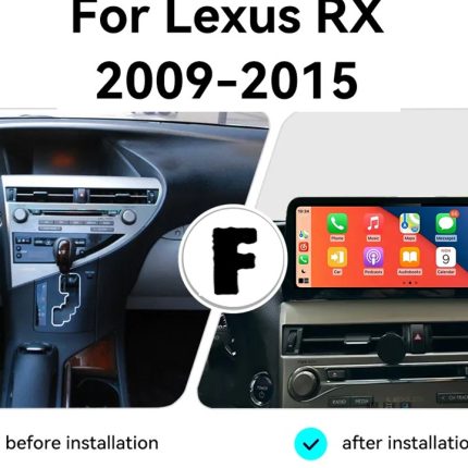 Штатна магнітола FORS.auto Lexus RX U8N (2009-2015) в інтер'єрі