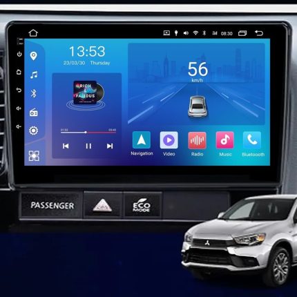 Штатна магнітола FORS auto Mitsubishi Outlander - вигляд збоку