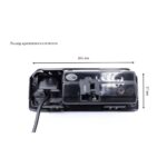 Камера заднього огляду QIV QCV 2053 AU/VW 04 (1000TVL) – вигляд збоку