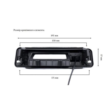 Камера заднього огляду QIV QCV 2053 MB 06 (1000TVL) – вигляд збоку