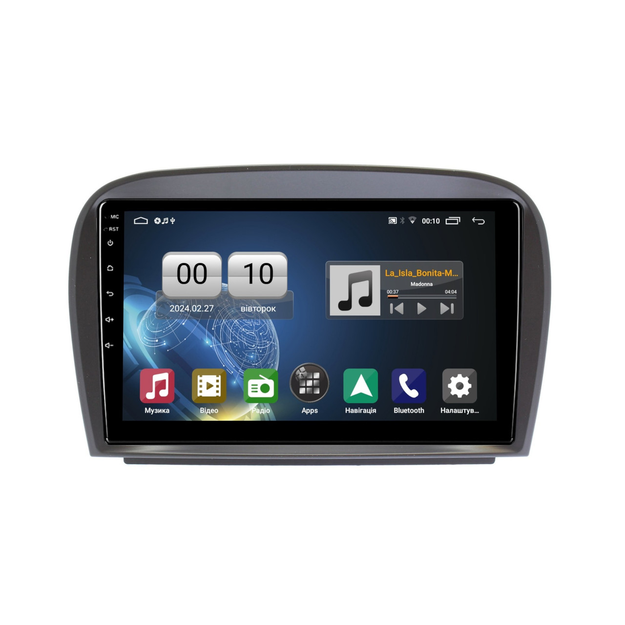 Штатна магнітола серії QIV Q1 під Mercedes Benz SL 2008-2012 (W1) 9 дюймів Магнітола Mercedes Benz SL