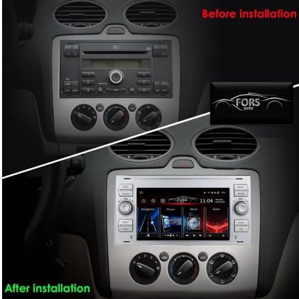 Штатна магнітола FORS.auto FS 2 ULTRA-FDSK Ford Focus/Mondeo/S-Max/C-Max/Kuga/Fiesta/Fusion 2005-2011 - вигляд збоку