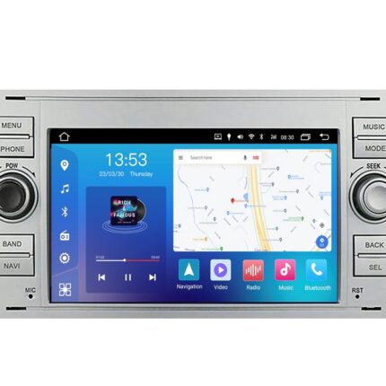 Штатна магнітола FORS.auto FS 2 PRO-FDSK Ford Focus/Mondeo/S-Max/C-Max/Kuga/Fiesta/Fusion (2+32Gb, 7", silver) 2005-2011
