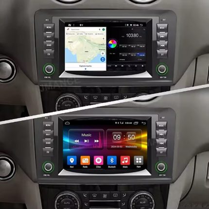 Штатна магнітола FORS auto Mercedes Benz ML-Class (2005-2012) - вигляд збоку