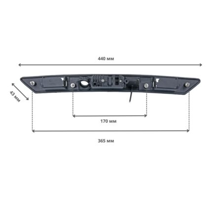 Камера заднього огляду QIV QAU 8001 (K 2052) – вигляд збоку