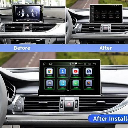 Штатна магнітола FORS.auto для Audi A6/S6/RS6 RMC (8+64Gb, 9") 2012-2019 – вигляд збоку