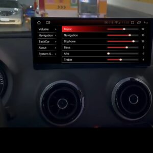 Штатна магнітола FORS.auto для Audi A3/S3 /RS3 (4+32Gb, 10.25") 2012-2017 – вигляд збоку
