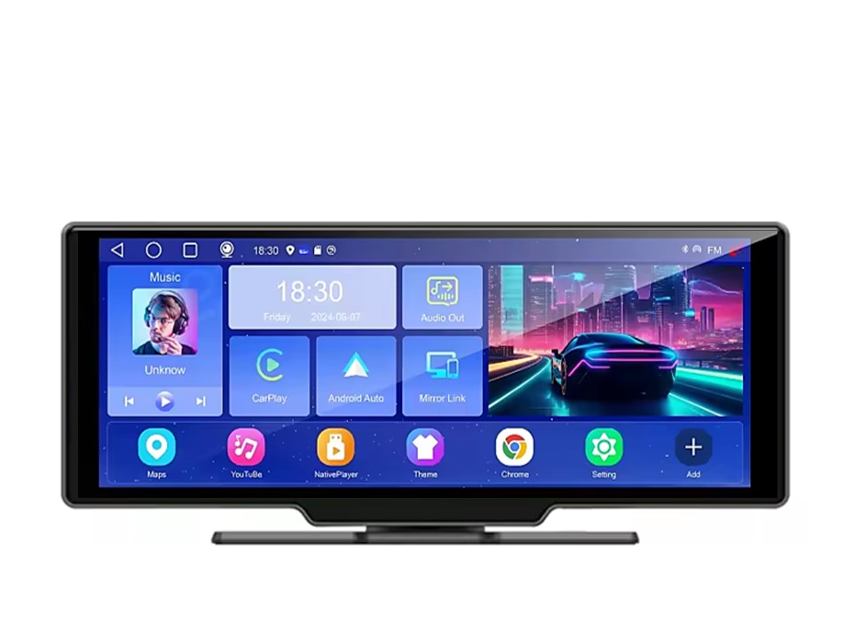 Carplay/Android auto монітор універсальний FORS.auto FS-P1026-C Carplay Android auto монітор FORS auto