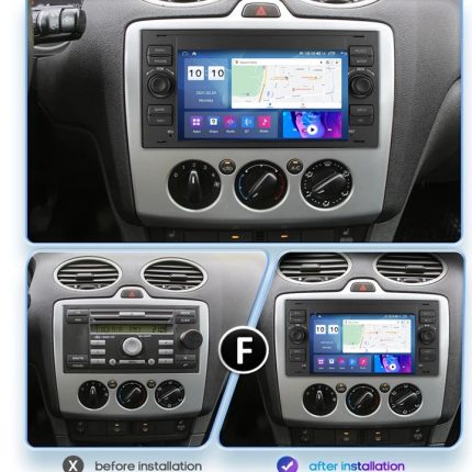Штатна магнітола FORS.auto M200 Ford Focus/Mondeo/S-Max/C-Max/Kuga/Fiesta/Fusion (7 inch, 2+32Gb) 2007-2011 - вигляд збоку