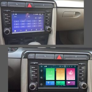 Штатна магнітола FORS.auto FS M200 для Audi A4 (2000-2008) з CarPlay - вид збоку