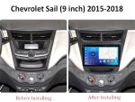 Штатна магнітола FORS auto Chevrolet Sail - вигляд збоку