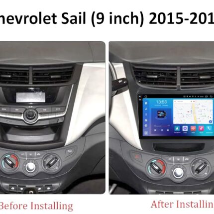 Штатна магнітола FORS auto Chevrolet Sail - вигляд збоку