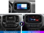 Штатна магнітола FORS auto Chevrolet Colorado/GMC Cayon - вигляд збоку
