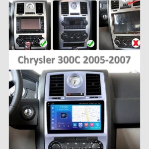 Штатна магнітола Chrysler 300C FORS auto – вигляд збоку