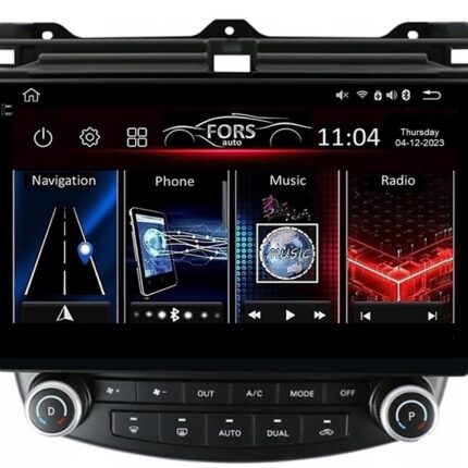 Штатна магнітола FORS.auto FS 6 PRO MAX для Honda Accord 7 (6+128Gb, 10"), 2003-2007