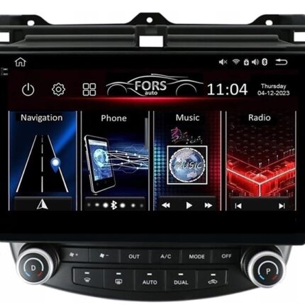 Штатна магнітола FORS.auto FS 6 PRO MAX для Honda Accord 7 (6+128Gb, 10"), 2003-2007